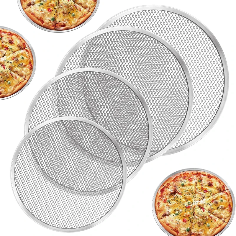 Pizza Stone Baking - Bandeja redonda para hornear Pizza, pantalla
