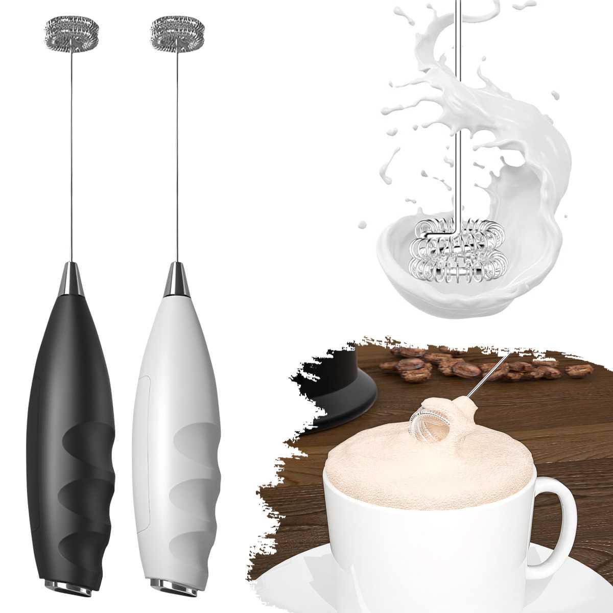 Kitchen Gadgets Products - Espumador de Leche Eléctrico, Batidor Eléctrico