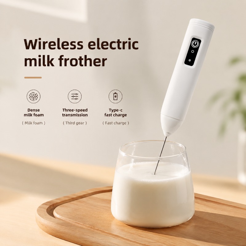 Kitchen Gadgets Products - Espumador de Leche Eléctrico + Batidor
