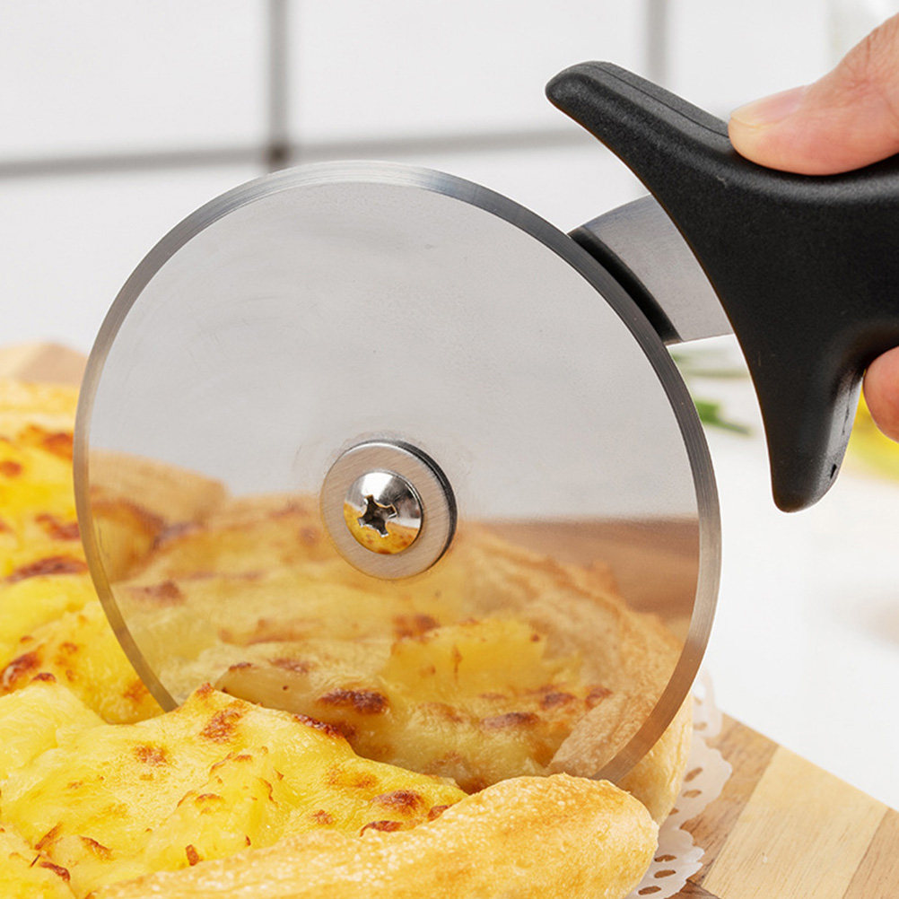 Pizza Stone Baking - Cortador de Pizza Giratorio de Acero