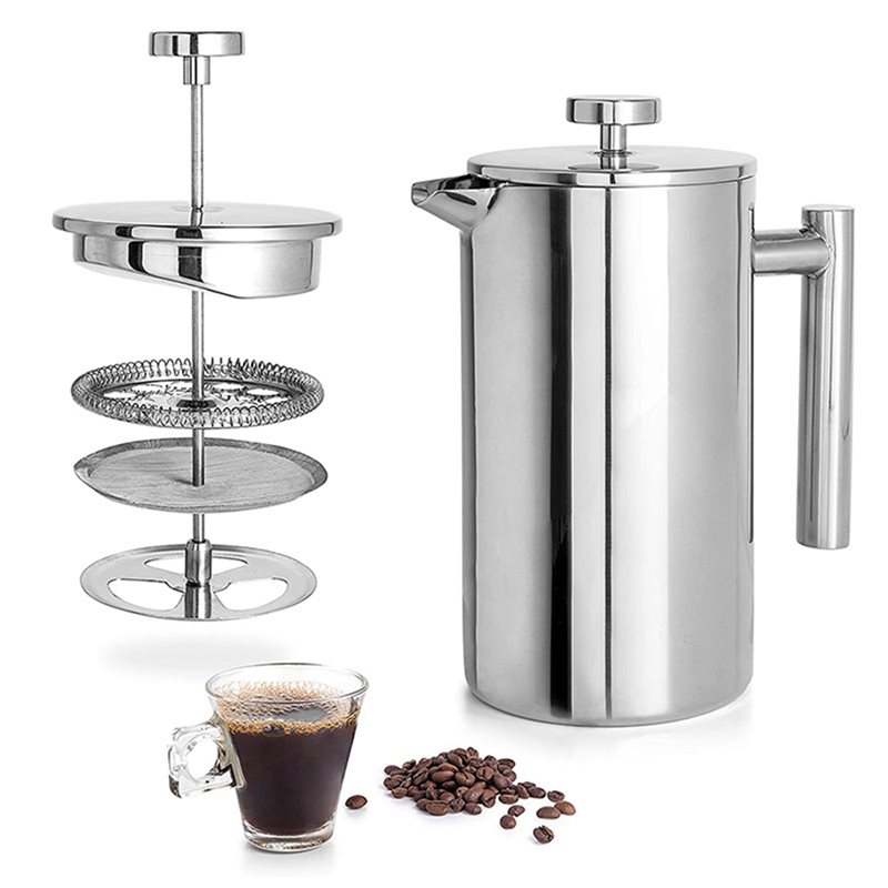 2X Cafetera de Prensa Francesa - French Press Coffee Maker reseña y precio