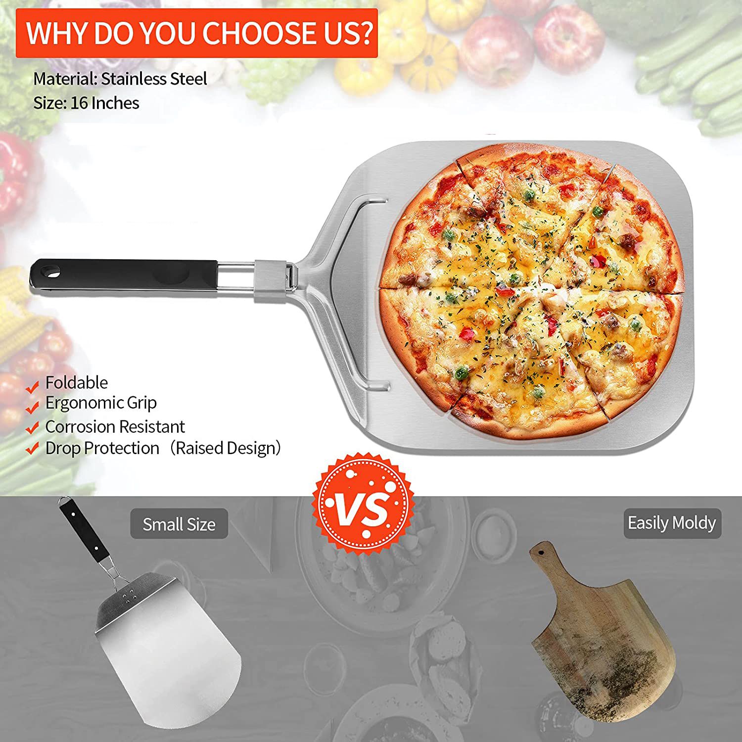 ¡WSFS! B cáscara de Pizza pleg - Pizza Stone Baking reseña y precio