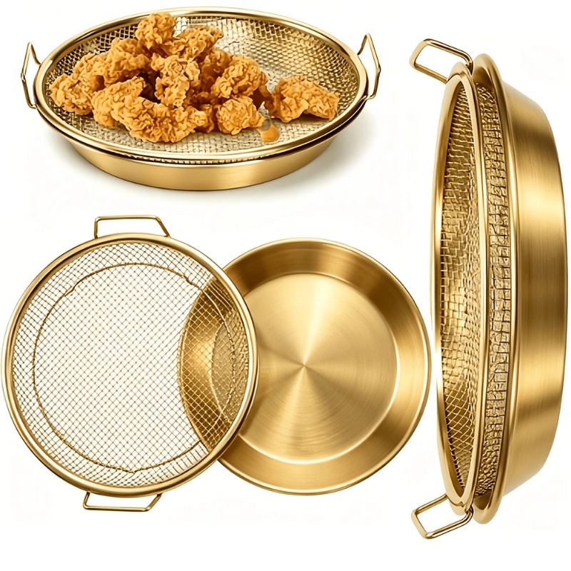 Rejilla de malla dorada de alt - Kitchen Gadgets Gold reseña y precio