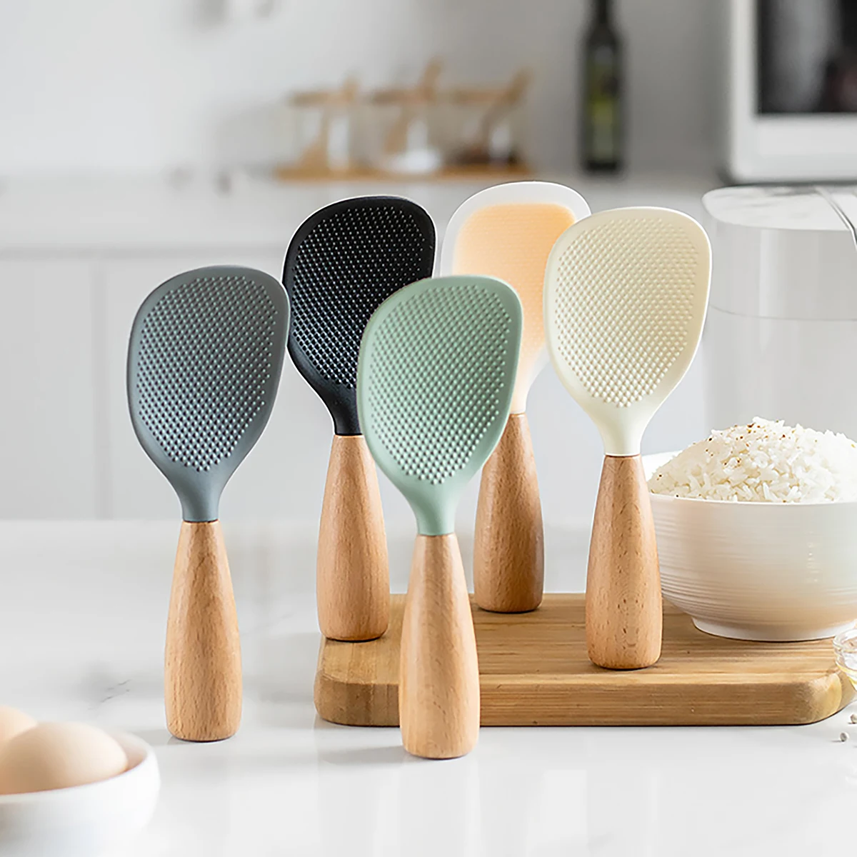 Cuchara de arroz de silicona c - Kitchen Gadgets Cool reseña y precio