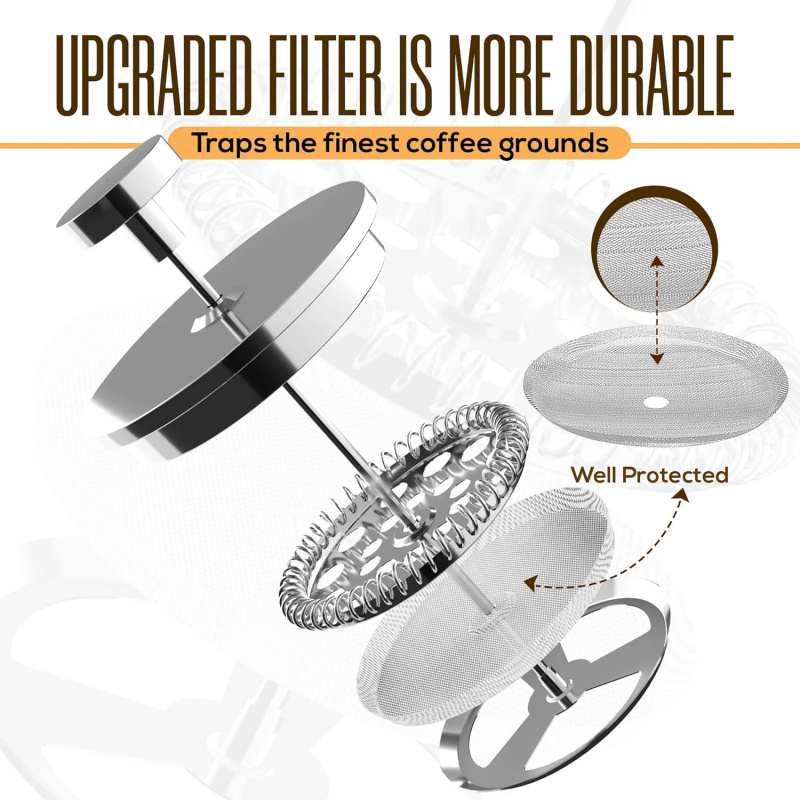 Cafetera de prensa francesa de - French Press Coffee Maker reseña y precio