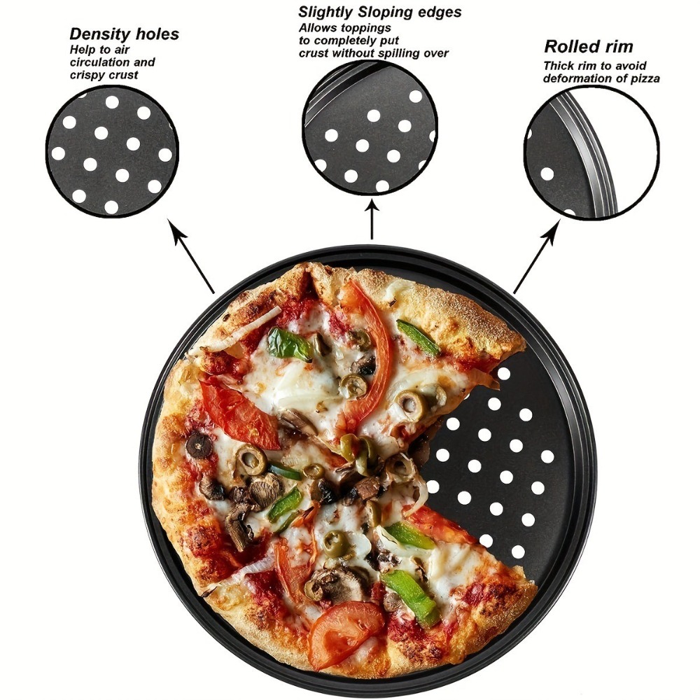 Juego de bandejas perforadas p - Pizza Stone Baking reseña y precio