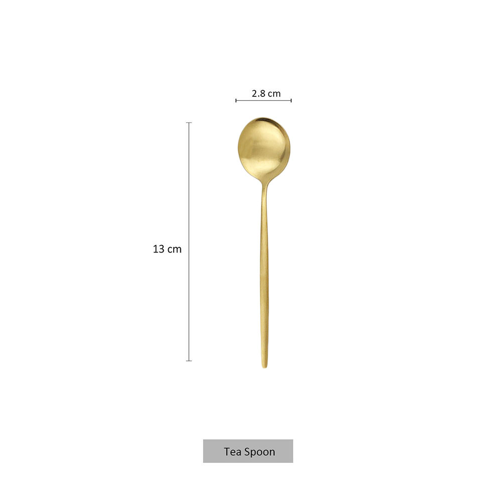 Cuchara de té de acero inoxida - Kitchen Gadgets Gold reseña y precio