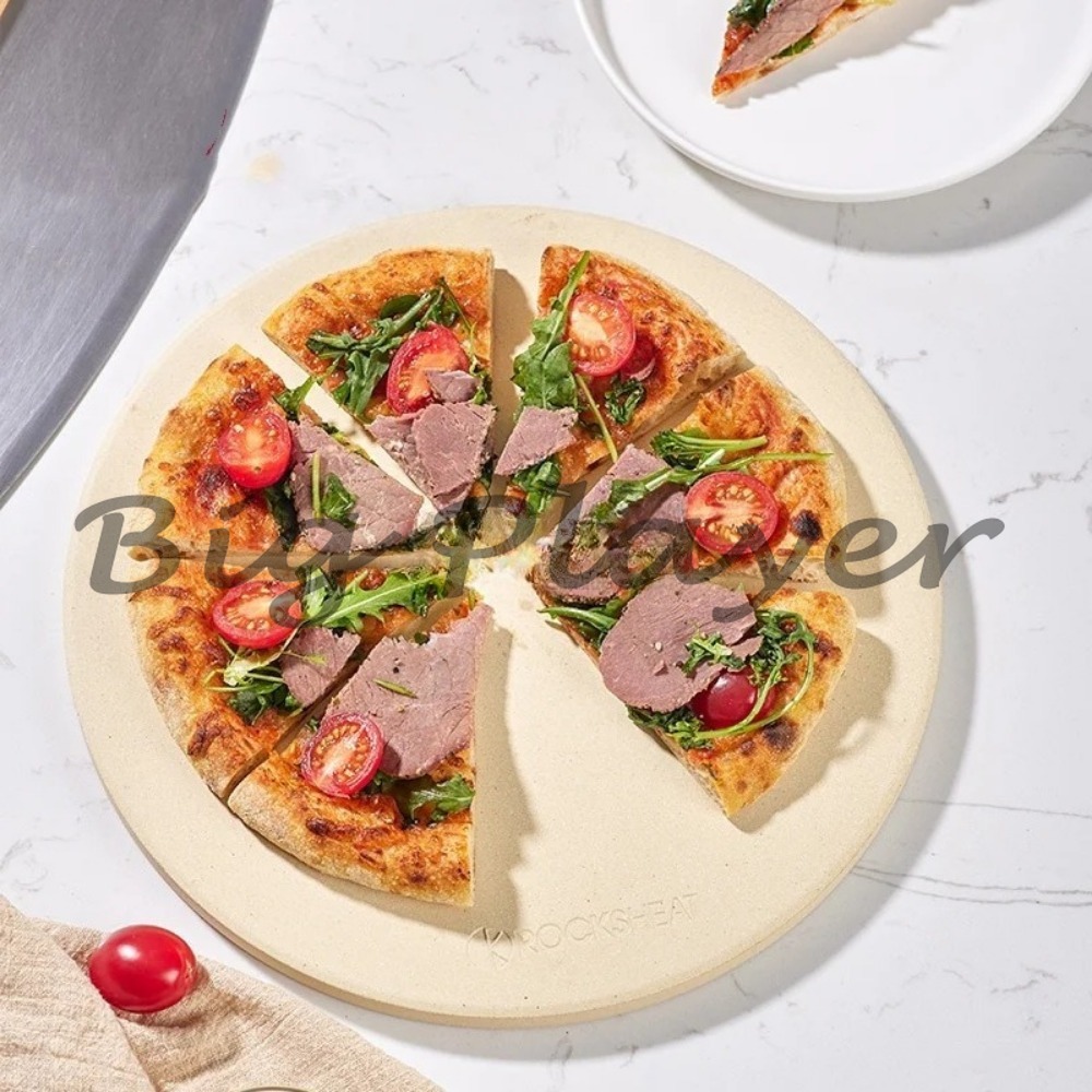 Piedra de pizza de cordierita  - Pizza Stone Baking reseña y precio