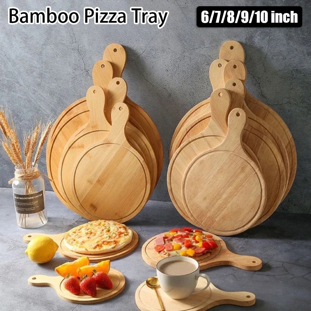Bandeja para Pizza de bambú pa - Pizza Stone Baking reseña y precio
